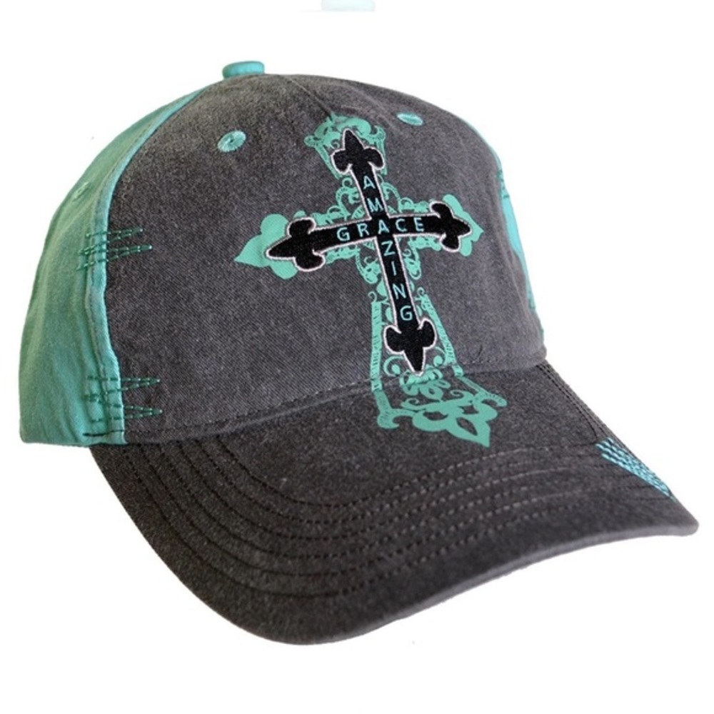 COPY - Cherished Girl Amazing Grace Cross
Embroidered Design
Topstitching 
Adju…
